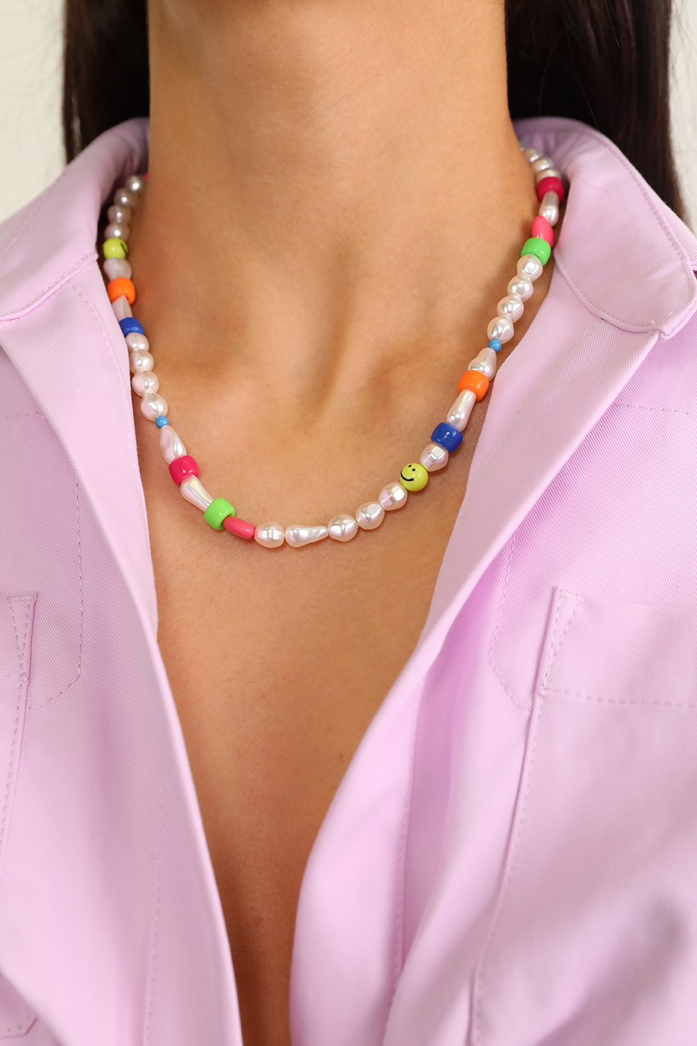 תמונת כל הלוק של שרשרת פאן פירל